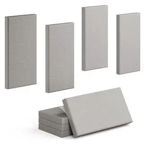 4 Pack High-Density Core with Fabric Cover Acoustic Panels 24×12×2 In Self-Adhesive Soundproofing and Sound-Absorbing Wall Panels for Echo Reduction in Studio, Theater, or Recording (Pebble Gray) 4 Pack High-Density Core with Fabric Cover Acoustic Panels 24×12×2 In Self-Adhesive Soundproofing and Sound-Absorbing Wall Panels for Echo Reduction in Studio, Theater, or Recording (Pebble Gray)