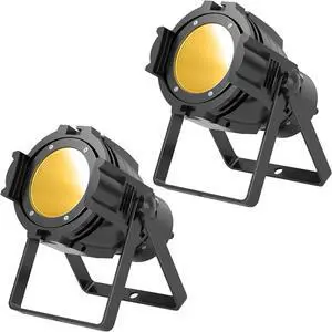 2Packs Spotlights COB 80W Stage Light Par Lights Party Warm&Cold White Professional DMX Spotlights Portable Metal Housing Strobe Light Bright for Church, Party, Concert, Theater, Gig Bar, Wedding 2Packs Spotlights COB 80W Stage Light Par Lights Party Warm&Cold White Professional DMX Spotlights Portable Metal Housing Strobe Light Bright for Church, Party, Concert, Theater, Gig Bar, Wedding