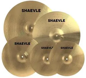 Cymbal Pack, 5 Pieces Alloy Cymbals Drum Set, Cymbals for Drum Set Includes 14"/16"/18"/20" Cymbals, Golden Cymbal Pack, 5 Pieces Alloy Cymbals Drum Set, Cymbals for Drum Set Includes 14"/16"/18"/20" Cymbals, Golden