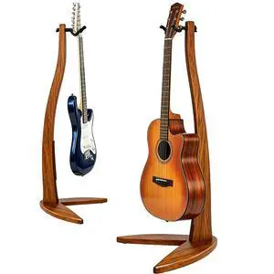 Guitar Bass Hanger Stand, Solid Wood Bow Holder Mermaid Shaped for Display and Storage, 42 inches Height Anti-scratched and Anti-bump, Decorate Studios, Living room and Stage (Zebra, 1) Guitar Bass Hanger Stand, Solid Wood Bow Holder Mermaid Shaped for Display and Storage, 42 inches Height Anti-scratched and Anti-bump, Decorate Studios, Living room and Stage (Zebra, 1)