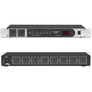 Professional 10 Socket Power Conditioner/Surge Sequencer. 3300W/30A Rack Mount Audio Power Supply Controller, Surge Protector, for Audio product, electronic equipment Professional 10 Socket Power Conditioner/Surge Sequencer. 3300W/30A Rack Mount Audio Power Supply Controller, Surge Protector, for Audio product, electronic equipment