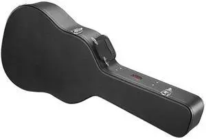 Acoustic Guitar Hard Case, 43.31 in Gourd-Shaped Guitar Hard Case, With Lock Latch Key Handle, PVC Padding Soft Lining Water-Resistant Hard Shell Guitar Case, for 39-41 in Acoustic Guitar, Black Acoustic Guitar Hard Case, 43.31 in Gourd-Shaped Guitar Hard Case, With Lock Latch Key Handle, PVC Padding Soft Lining Water-Resistant Hard Shell Guitar Case, for 39-41 in Acoustic Guitar, Black