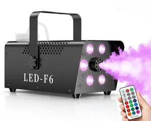 800W Fog Machine, 4500CFM Smoke Machine with 6 LED Lights, 13 Colorful LED Lights Effect, Wired And Wireless Remote Controls, Ideal for Indoor, Outdoor, Wedding, Halloween Parties and DJ Stage 800W Fog Machine, 4500CFM Smoke Machine with 6 LED Lights, 13 Colorful LED Lights Effect, Wired And Wireless Remote Controls, Ideal for Indoor, Outdoor, Wedding, Halloween Parties and DJ Stage
