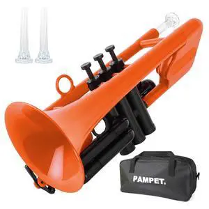 SEA LION Professional Plastic Bb Trumpet Set for Student Beginner (Orange) SEA LION Professional Plastic Bb Trumpet Set for Student Beginner (Orange)