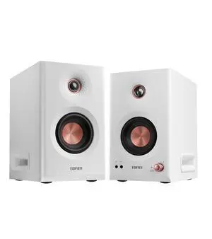MR5 2.0 Studio Monitor Bookshelf Speakers, 110W(RMS), Hi-Res Audio, Bluetooth 6.0, 3-Way Active Design, Room Compensation, XLR/TRS/RCA Inputs, Compact Size for Home Studio & Music - White MR5 2.0 Studio Monitor Bookshelf Speakers, 110W(RMS), Hi-Res Audio, Bluetooth 6.0, 3-Way Active Design, Room Compensation, XLR/TRS/RCA Inputs, Compact Size for Home Studio & Music - White