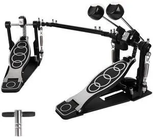 Double Bass Pedal, Double Chain Double Bass Drum Pedals, Double Kick Drum Pedal with Patch Suit for Kick Drum (2026) Double Bass Pedal, Double Chain Double Bass Drum Pedals, Double Kick Drum Pedal with Patch Suit for Kick Drum (2026)