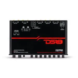 EQX7PRO High Volt 7-Band Equalizer with High Level Input, Auto Turn On, and High Volt LED Indicator EQX7PRO High Volt 7-Band Equalizer with High Level Input, Auto Turn On, and High Volt LED Indicator