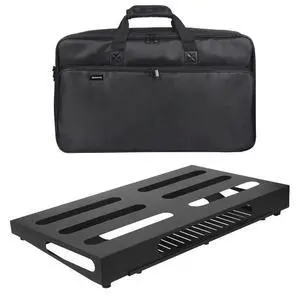 Guitar Pedal Board 22" x 12.6" Guitar Pedalboard with Power Supply Bracket (GKS-22B) Guitar Pedal Board 22" x 12.6" Guitar Pedalboard with Power Supply Bracket (GKS-22B)