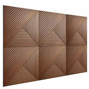 Large Felt Acoustic Wall Panels, Brown, 70.87'' x 47.24'', 6 Pack Large Felt Acoustic Wall Panels, Brown, 70.87'' x 47.24'', 6 Pack