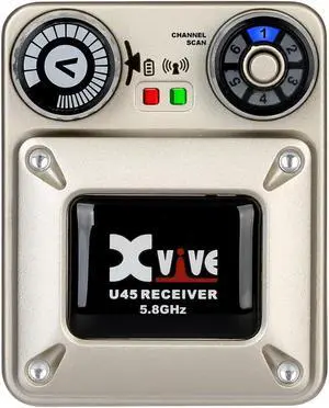 U45 Wireless in Ear Monitor System Receiver, 5.8ghz IEM System Receiver(Only) with Channel Scan Mode U45 Wireless in Ear Monitor System Receiver, 5.8ghz IEM System Receiver(Only) with Channel Scan Mode