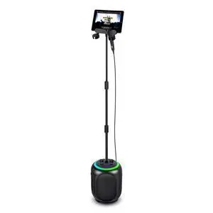 SingCast MAX Bluetooth Video Casting Karaoke Machine, Party Speaker, Microphone, 22 Voice Effects, Pitch Correction, Lights, Stand, 35W Sound for PA System Function for Adults & Kids SingCast MAX Bluetooth Video Casting Karaoke Machine, Party Speaker, Microphone, 22 Voice Effects, Pitch Correction, Lights, Stand, 35W Sound for PA System Function for Adults & Kids