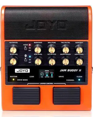 10W Portable Guitar Practice Amp & Multi-Effects Pedal Combo Amplifier with Footswitch,OTG Recording, Bluetooth,14 Amp Models,3-Band EQ,36 Drum Patterns & Looper (JAM Buddy II, Orange) 10W Portable Guitar Practice Amp & Multi-Effects Pedal Combo Amplifier with Footswitch,OTG Recording, Bluetooth,14 Amp Models,3-Band EQ,36 Drum Patterns & Looper (JAM Buddy II, Orange)