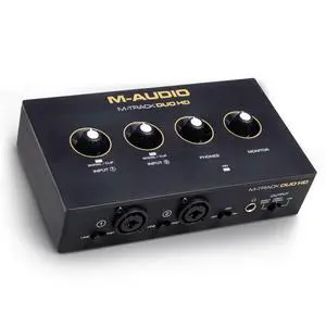 M-Track Duo HD Audio Interface 24bit 192kHz for Recording, Streaming, Podcasting with USB-C, 2 XLR TRS Inputs, 2 TRS Outputs, Software Suite M-Track Duo HD Audio Interface 24bit 192kHz for Recording, Streaming, Podcasting with USB-C, 2 XLR TRS Inputs, 2 TRS Outputs, Software Suite