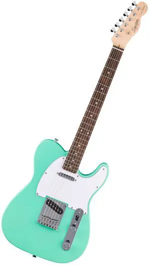 Squier Debut Telecaster Beginner Electric Guitar, Sea Foam Green | Starter electric guitar for adults and kids, free lessons, Telecaster body, satin finish Squier Debut Telecaster Beginner Electric Guitar, Sea Foam Green | Starter electric guitar for adults and kids, free lessons, Telecaster body, satin finish