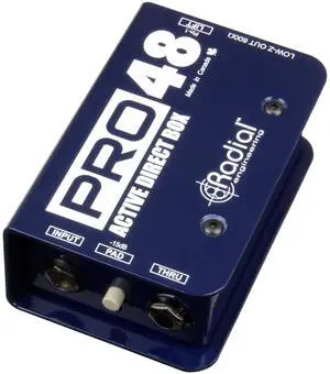 Radial Pro48 Active 48-Volt Compact Direct Box Radial Pro48 Active 48-Volt Compact Direct Box