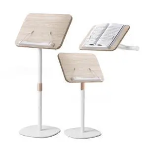 2-in-1 Wooden Music Stand, Floor & Tabletop Sheet Music Stand | Music Stand for Sheet Music 16.5"-51" Adjustable Height & Tilting Angle, Ideal for Violin, Guitar (White - Minimalist) 2-in-1 Wooden Music Stand, Floor & Tabletop Sheet Music Stand | Music Stand for Sheet Music 16.5"-51" Adjustable Height & Tilting Angle, Ideal for Violin, Guitar (White - Minimalist)