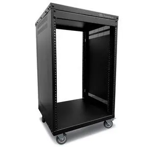 AxcessAbles 16U AV Case with Wheels | Metal Studio Cabinet | 19-Inch Universal Equipment Rack | Open-Frame Option | Home Server AxcessAbles 16U AV Case with Wheels | Metal Studio Cabinet | 19-Inch Universal Equipment Rack | Open-Frame Option | Home Server