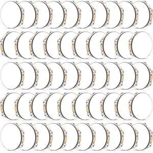 50 Pcs 8 Inch Tambourine Bulk Drum for Adults Operation Christmas Bulk Items Hand Held Percussion Gift Wood Metal Jingles Musical Educational Drum Instrument for Church Wedding Charity Party 50 Pcs 8 Inch Tambourine Bulk Drum for Adults Operation Christmas Bulk Items Hand Held Percussion Gift Wood Metal Jingles Musical Educational Drum Instrument for Church Wedding Charity Party