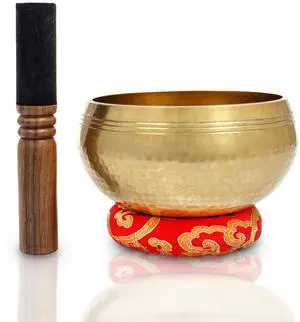 Large Master healing Tibetan Singing bowls set 6" ~ Meditation Sound Bowl hand Hammered in Nepal For Yoga, Meditation, Mindfulness, Healing & Chakra balancing~ (6 Inch) Large Master healing Tibetan Singing bowls set 6" ~ Meditation Sound Bowl hand Hammered in Nepal For Yoga, Meditation, Mindfulness, Healing & Chakra balancing~ (6 Inch)