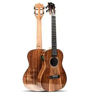 All Solid Acacia Glossy Baritone Acoustic & Electric Ukulele All Solid Acacia Glossy Baritone Acoustic & Electric Ukulele