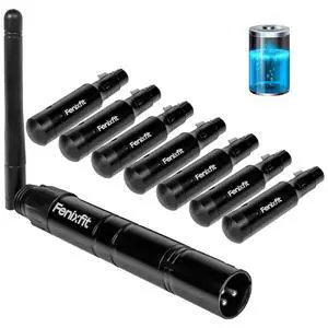 Wireless DMX512 Transmitter Receiver Rechargeable DMX Wireless 1 Transmitter & 7 Receivers Built-in Battery Long Transmission Range Wireless DMX Light Controller for LED Stage Disco Lighting Wireless DMX512 Transmitter Receiver Rechargeable DMX Wireless 1 Transmitter & 7 Receivers Built-in Battery Long Transmission Range Wireless DMX Light Controller for LED Stage Disco Lighting