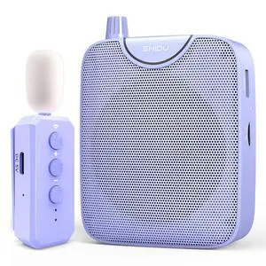 35W Voice Amplifier for Teachers Bluetooth Wireless Lavalier Mic | Portable Microphone and Speaker, Power Voice Amplifier Personal Clip on Microphone System for Tour Guides Fitness Instructors 35W Voice Amplifier for Teachers Bluetooth Wireless Lavalier Mic | Portable Microphone and Speaker, Power Voice Amplifier Personal Clip on Microphone System for Tour Guides Fitness Instructors
