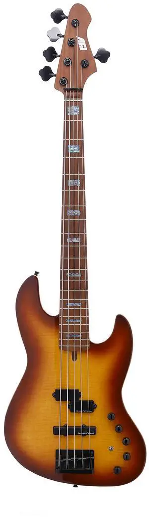 IPJB-500A Solid Body with Flame Maple Electric Jazz Bass, Natural IPJB-500A Solid Body with Flame Maple Electric Jazz Bass, Natural