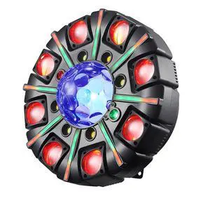 Moving Head DJ Lights for Parties, 180W RGBW LED Moving Head Lights, 8-Arms Stage Lighting Sound Activated DMX 512 Control for Disco Club Wedding Parties World Cup Moving Head DJ Lights for Parties, 180W RGBW LED Moving Head Lights, 8-Arms Stage Lighting Sound Activated DMX 512 Control for Disco Club Wedding Parties World Cup