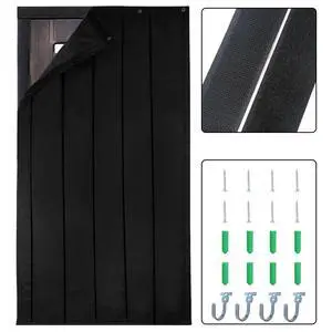 Thick Door Soundproofing Blanket, 41.5 x 86.6 x 0.8 inches Heavy Window Sound Barrier Sheet, Home Acoustic Dampening Curtain Divider, Wall Noise Blocker for Bedroom Music Recording Studio Thick Door Soundproofing Blanket, 41.5 x 86.6 x 0.8 inches Heavy Window Sound Barrier Sheet, Home Acoustic Dampening Curtain Divider, Wall Noise Blocker for Bedroom Music Recording Studio