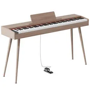 digital Piano 88 Key Semi Weighted Keyboard,Full-size Electric Piano for Beginners,with Sheet Music Stand,Pedal,Power Adapter,Headphone Mode,USB-MIDI (Gray) digital Piano 88 Key Semi Weighted Keyboard,Full-size Electric Piano for Beginners,with Sheet Music Stand,Pedal,Power Adapter,Headphone Mode,USB-MIDI (Gray)