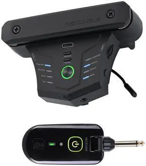 Wireless Acoustic Guitar Pickup Resonance Preamp Pickup Creative Vibration System Enhance Guitar Timbre Built-in Rechargeable Battery Multiple Effects and Style Pattern Wireless Acoustic Guitar Pickup Resonance Preamp Pickup Creative Vibration System Enhance Guitar Timbre Built-in Rechargeable Battery Multiple Effects and Style Pattern