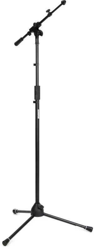 Shure by Tripod Mic Stand with Adjustable Height, Telescoping Boom, and Standard Twist Clutch; (SH-TRIPODSTANDTBM) Shure by Tripod Mic Stand with Adjustable Height, Telescoping Boom, and Standard Twist Clutch; (SH-TRIPODSTANDTBM)