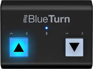iRig BlueTurn wireless page turner, backlit silent foot switches, Bluetooth LE, iPhone iPad Mac, pedal board with 3 mode configurations for sheet music, music stands, keynote controller iRig BlueTurn wireless page turner, backlit silent foot switches, Bluetooth LE, iPhone iPad Mac, pedal board with 3 mode configurations for sheet music, music stands, keynote controller