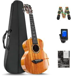 CAG47 Glossy Red African Mahogany 23" Concert Ukulele for Beginner | Handmade Ukelele Starter Kit CAG47 Glossy Red African Mahogany 23" Concert Ukulele for Beginner | Handmade Ukelele Starter Kit