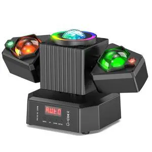 Two-Armed Moving Head Lights with RGBW 4-in-1 Stage Lighting Effect and Starry Effect Controlled by Remote,DMX512,AUTO,Sound-Activated and Master-Slave in DJ Party Concert Church Wedding Theater Two-Armed Moving Head Lights with RGBW 4-in-1 Stage Lighting Effect and Starry Effect Controlled by Remote,DMX512,AUTO,Sound-Activated and Master-Slave in DJ Party Concert Church Wedding Theater