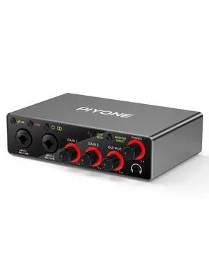 Audio Interface, 2X2 24-bit/192kHz Interface for High-Fidelity, Studio Quality PC/Mac/iOS Recording, XLR/TRS Combo Input, Monitor Mix/Loopback Function, One-cable Setup(Alloy Grey) Audio Interface, 2X2 24-bit/192kHz Interface for High-Fidelity, Studio Quality PC/Mac/iOS Recording, XLR/TRS Combo Input, Monitor Mix/Loopback Function, One-cable Setup(Alloy Grey)