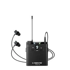Portable in-Ear Monitor Beltpack Receiver PMR-P-900 | 16 UHF Frequencies, Rechargeable Battery, PDP-M Wireless IEM Compatible Portable in-Ear Monitor Beltpack Receiver PMR-P-900 | 16 UHF Frequencies, Rechargeable Battery, PDP-M Wireless IEM Compatible