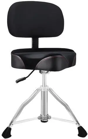 Drum Throne with Backrest Drum Chair, Portable Removable Drum Throne Seat Motorcycle Style Hydraulic Drum Stool for Adults with Adjustable Backrest & Memory Foam (Black Velvet) Drum Throne with Backrest Drum Chair, Portable Removable Drum Throne Seat Motorcycle Style Hydraulic Drum Stool for Adults with Adjustable Backrest & Memory Foam (Black Velvet)