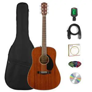 CD-60S Solid Top Dreadnought Acoustic Guitar - All Mahogany Bundle with Gig Bag, Tuner, Strap, Strings, Picks, and Austin Bazaar Instructional DVD CD-60S Solid Top Dreadnought Acoustic Guitar - All Mahogany Bundle with Gig Bag, Tuner, Strap, Strings, Picks, and Austin Bazaar Instructional DVD