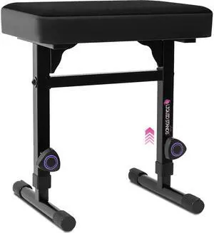 Piano Bench Adjustable Stool Music Keyboard Bench Seat for Piano Keyboard Stand with Black Padded Cushion for Musicians Piano Stool Chair (Mesh Fabric) Piano Bench Adjustable Stool Music Keyboard Bench Seat for Piano Keyboard Stand with Black Padded Cushion for Musicians Piano Stool Chair (Mesh Fabric)