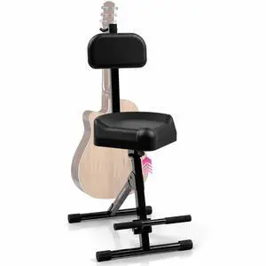 Guitar Stool, Adjustable Piano Stool - Professional Musician Drum Throne with Backrest - Guitar Seat Drum Seat, Musician Stool, Chair, Guitar Chair for Adults, Kids, Drummer, Guitarist Guitar Stool, Adjustable Piano Stool - Professional Musician Drum Throne with Backrest - Guitar Seat Drum Seat, Musician Stool, Chair, Guitar Chair for Adults, Kids, Drummer, Guitarist