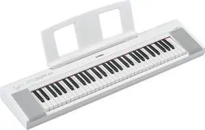 Piaggero 61-Key Ultra-Portable Digital Piano, Touch Sensitive Keys, Metronome, Recording Function, White NP15WH Piaggero 61-Key Ultra-Portable Digital Piano, Touch Sensitive Keys, Metronome, Recording Function, White NP15WH