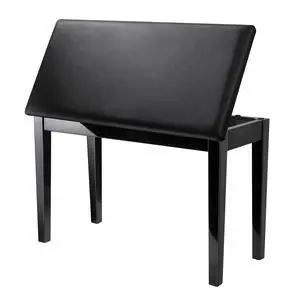 Duet Piano Bench with Storage, Solid Wooden Keyboard Bench Piano Bookcase Stool Chair Seat with High-Density Sponges Padded Cushion, Black Duet Piano Bench with Storage, Solid Wooden Keyboard Bench Piano Bookcase Stool Chair Seat with High-Density Sponges Padded Cushion, Black