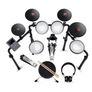 MK-0 Plus Electric Drum Set with 4 Quite Mesh Electronic Drum Pads, 4 Full Rubber Crash, 5" Kick Drum, 12 Drum Kits and 74 Sounds, Bluetooth, Throne, Sticks, Headphones, Suit for Beginner MK-0 Plus Electric Drum Set with 4 Quite Mesh Electronic Drum Pads, 4 Full Rubber Crash, 5" Kick Drum, 12 Drum Kits and 74 Sounds, Bluetooth, Throne, Sticks, Headphones, Suit for Beginner