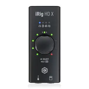 iRig HD X Guitar Audio Interface - 96 kHz Music Recording, 24-bit, For iPhone, iPad, Mac, iOS, And PC With Lightning Cable, USB-C, Guitar Accessories, Recording Studio Equipment iRig HD X Guitar Audio Interface - 96 kHz Music Recording, 24-bit, For iPhone, iPad, Mac, iOS, And PC With Lightning Cable, USB-C, Guitar Accessories, Recording Studio Equipment