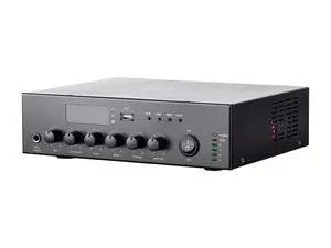 Commercial Audio 60W 3CH 100/70V Mixer Amp - with Built-in Bluetooth Connection, Black Commercial Audio 60W 3CH 100/70V Mixer Amp - with Built-in Bluetooth Connection, Black