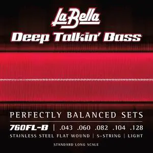 760FL-B Deep Talkin Bass Flatwound Bass Strings - Light 5-String 760FL-B Deep Talkin Bass Flatwound Bass Strings - Light 5-String