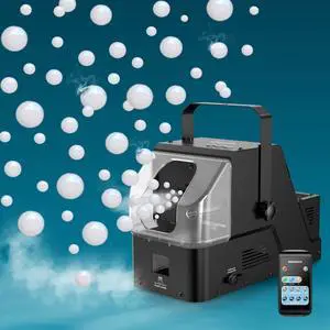 Fog Bubble Machine, 3-in-1 Smoke Bubble Machine w/Remote Control | 450W Power, Metal Housing, Colorful Bubbles | Fog Bubbles | Continuous Fog for Stage Wedding Photography Holiday Party Fog Bubble Machine, 3-in-1 Smoke Bubble Machine w/Remote Control | 450W Power, Metal Housing, Colorful Bubbles | Fog Bubbles | Continuous Fog for Stage Wedding Photography Holiday Party
