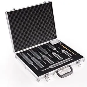 Solfeggio Tuning Fork Set, 9 Solfeggio Tuning Forks for Healing, Sound Therapy, 6 Standard Frequencies and Missing 3 Frequencies Tuning Forks Set with Tuning Fork Activator and Gift Box Solfeggio Tuning Fork Set, 9 Solfeggio Tuning Forks for Healing, Sound Therapy, 6 Standard Frequencies and Missing 3 Frequencies Tuning Forks Set with Tuning Fork Activator and Gift Box