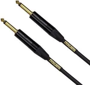 Gold Instrument 10 Guitar Instrument Cable, 1/4" TS Male Plugs, Gold Contacts, Straight Connectors, 10 Foot, Guitar Cable with OFC Core, Anti-Noise Shielding, Pro Audio Quality Gold Instrument 10 Guitar Instrument Cable, 1/4" TS Male Plugs, Gold Contacts, Straight Connectors, 10 Foot, Guitar Cable with OFC Core, Anti-Noise Shielding, Pro Audio Quality